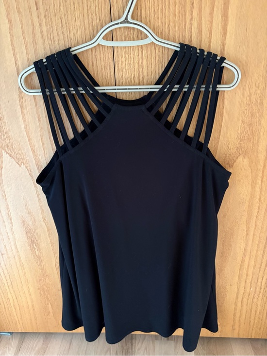 Joseph Ribkoff Tops - Joseph Ribkoff Black Strappy High-Neck Tank